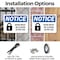 Signmission Door Must Be Locked After Use, 14 in W x Rectangle, Plastic OS-2PACK-NS-P-1014-L-11500 - alternate 7